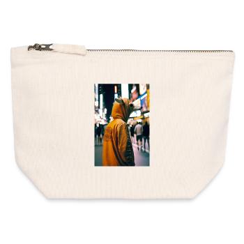 Anthropomorphic 08 - Canvas Zip Pouch 12 x 13 cm - nature - Front
