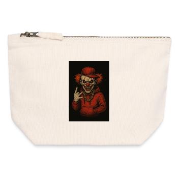 Folie hip-hop - Pochette zippée en toile 12 x 13 cm - blanc naturel - Devant