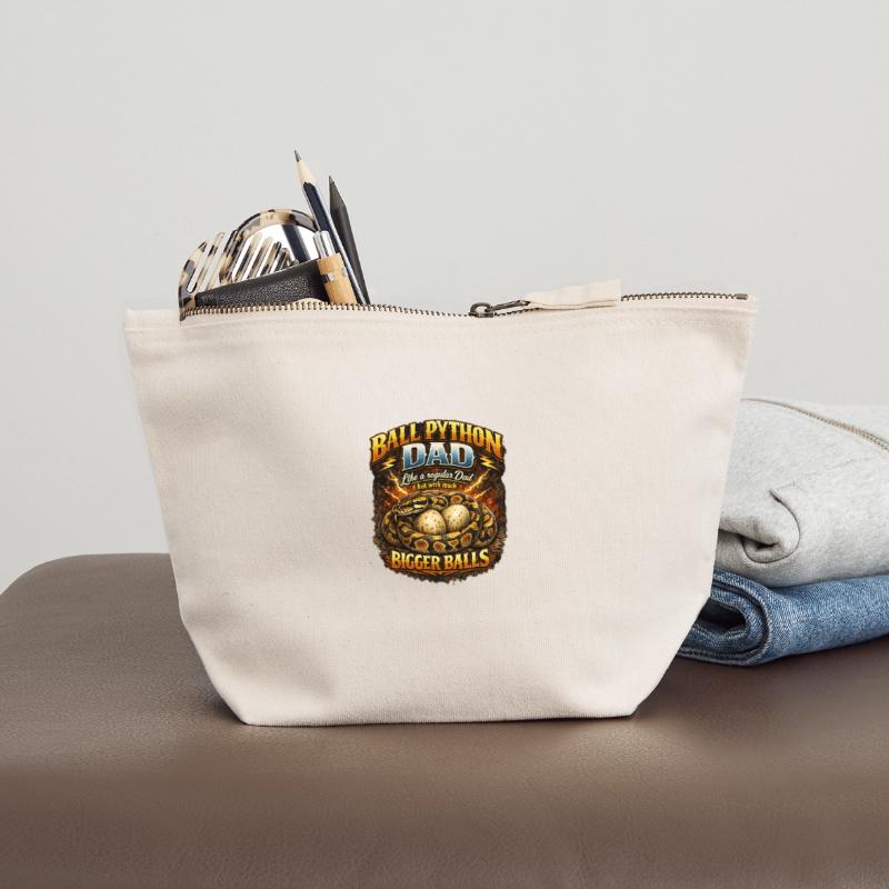 Python roi python Papa Œufs plus gros propriétaire de roi python Pochette zippée en toile 12 x 13 cm