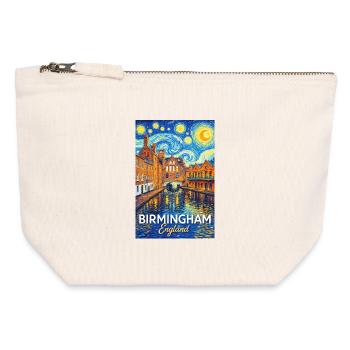 Birmingham, England - Canvas Zip Pouch 12 x 13 cm - nature - Front