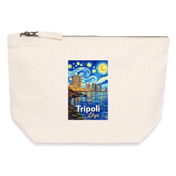 Tripoli Libya Starry Night - Canvas Reißverschluss-Täschchen (12 x 13 cm) - Naturweiß - Vorne