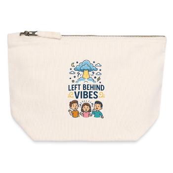 Left Behind Vibes - Canvas Zip Pouch 12 x 13 cm - nature - Front
