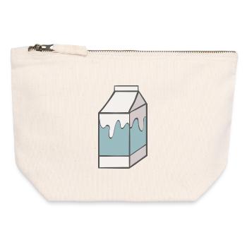 milk - Canvas Zip Pouch 12 x 13 cm - nature - Front