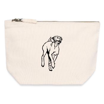 Magyar Vizsla - Canvas Reißverschluss-Täschchen (12 x 13 cm) - Naturweiß - Vorne
