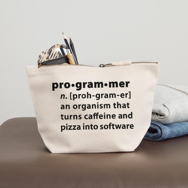 Programmdefinition - die Definition Programmer Canvas Reißverschluss-Täschchen (12 x 13 cm)
