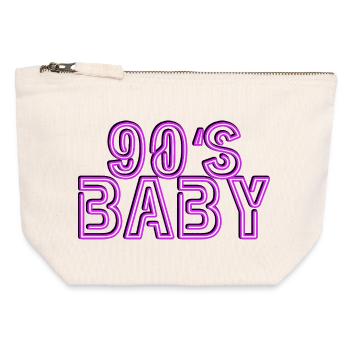 90 Baby - Canvas Zip Pouch 12 x 13 cm - nature - Front