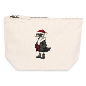 Strauß Weihnachten Winter - Canvas Reißverschluss-Täschchen (12 x 13 cm) - Naturweiß - Vorne