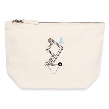 Regatta Course Sailing Regatta Course Sailing Course - Canvas Zip Pouch 12 x 13 cm - nature - Front