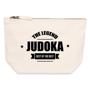 Judo / Judoka / Sport / Fight / Fighter / Strong - Canvas Zip Pouch 12 x 13 cm - nature - Front
