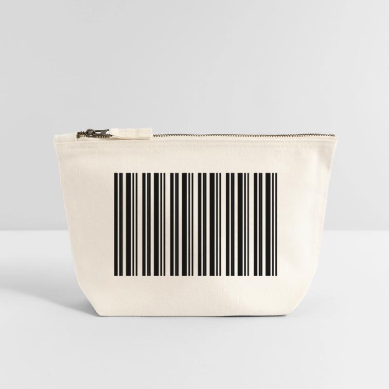 Conception de technologies informatiques pour nerds de code-barres Pochette zippée en toile 12 x 13 cm