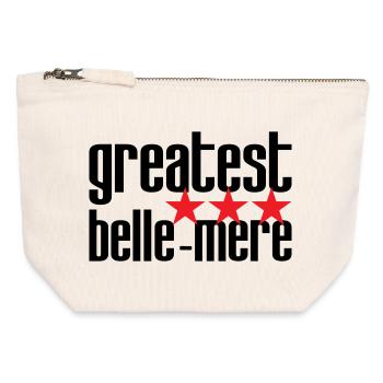 Best Mother-in-Law in the World - Canvas Zip Pouch 12 x 13 cm - nature - Front