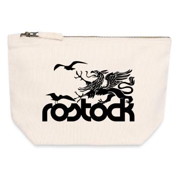 Rostock - Griffin and Seagulls - Canvas Zip Pouch 12 x 13 cm - nature - Front