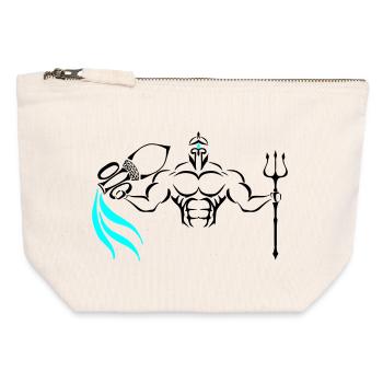 Alpha Aquarius Deluxe - Canvas Reißverschluss-Täschchen (12 x 13 cm) - Naturweiß - Vorne