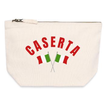 Caserta Italian Flags - Canvas Zip Pouch 12 x 13 cm - nature - Front