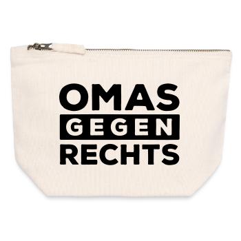 Grannies against the right - Canvas Zip Pouch 12 x 13 cm - nature - Front