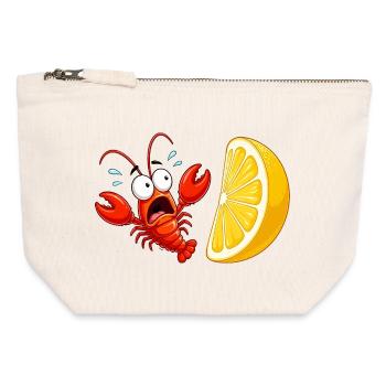 Citrus Crab Spectacle - Canvas Zip Pouch 12 x 13 cm - nature - Front