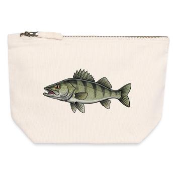 Zander Predator Fishing - Canvas Zip Pouch 12 x 13 cm - nature - Front
