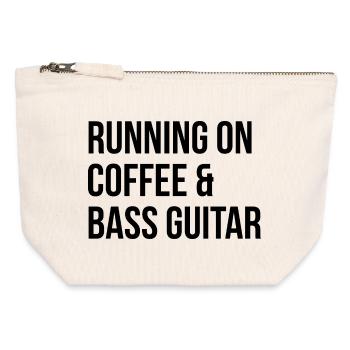 guitare basse - Pochette zippée en toile 12 x 13 cm - blanc naturel - Devant
