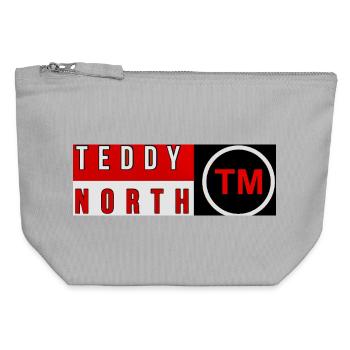 Logo de la marque Teddy North - Pochette zippée en toile 12 x 13 cm - gris chiné - Devant