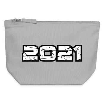 2021 - Canvas Zip Pouch 12 x 13 cm - sports grey - Front