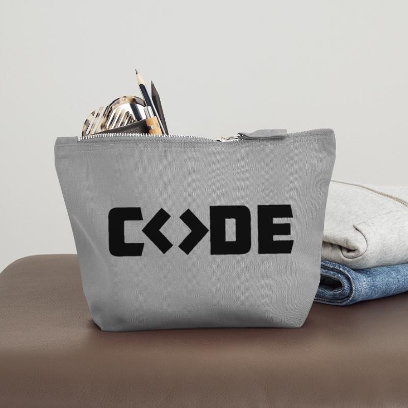 Programmer Code Canvas Zip Pouch 12 x 13 cm