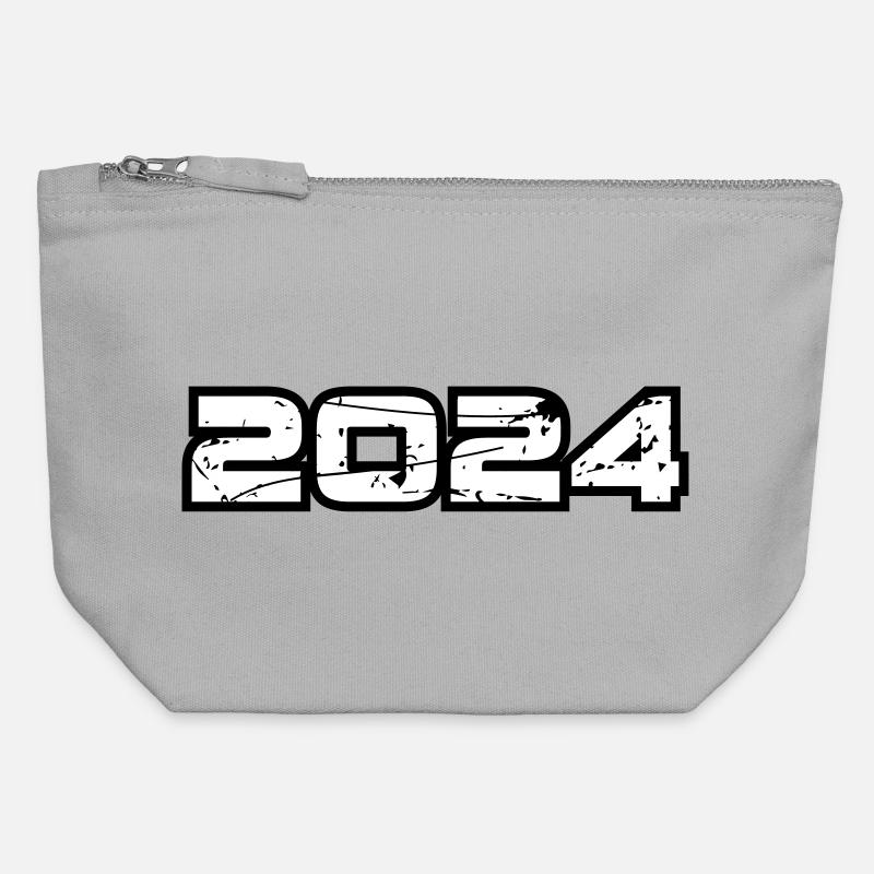 2024 - Canvas Zip Pouch 12 x 13 cm - sports grey