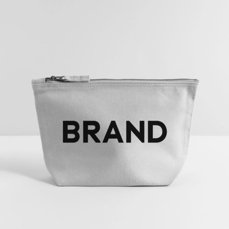Design de marque, Marques, Type, Typographie, Déclaration Pochette zippée en toile 12 x 13 cm
