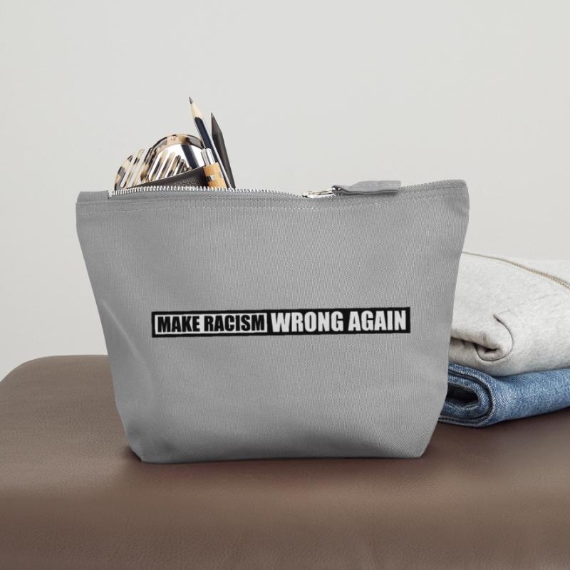make racism wrong again Canvas Zip Pouch 12 x 13 cm