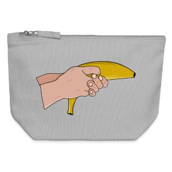 Lethal banana - Canvas Zip Pouch 12 x 13 cm - sports grey - Front