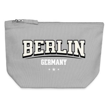 Berlin Arch Vintage Deutschland - Canvas Reißverschluss-Täschchen (12 x 13 cm) - Grau meliert - Vorne