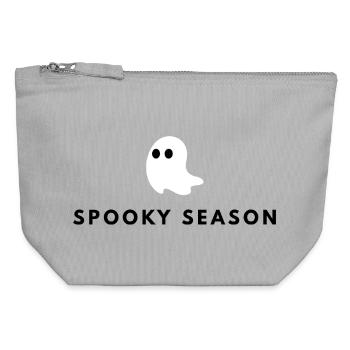Ghostly minimalism - Canvas Zip Pouch 12 x 13 cm - sports grey - Front