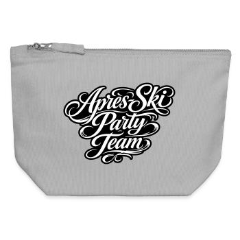 Après Ski Party Team - Canvas Zip Pouch 12 x 13 cm - sports grey - Front