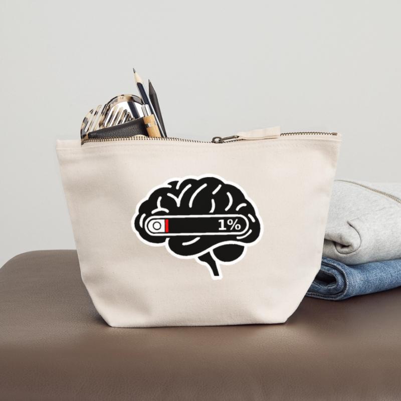Brain_Loading_1 _Digital_Burnout Canvas Zip Pouch 12 x 13 cm