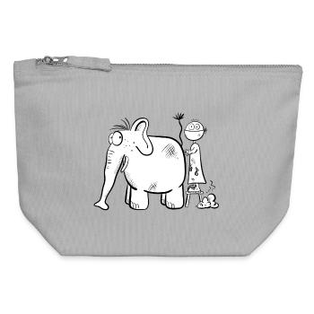 Veterinary medicine study I veterinarian I Cool gift - Canvas Zip Pouch 12 x 13 cm - sports grey - Front