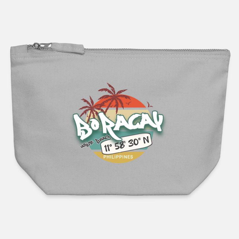 Latitude - Canvas Zip Pouch 12 x 13 cm - sports grey