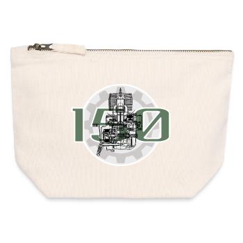 Simson MZ 150 - Canvas Zip Pouch 12 x 13 cm - nature - Front