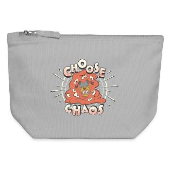 Minions Choose Chaos Design - Canvas Zip Pouch 12 x 13 cm - sports grey - Front