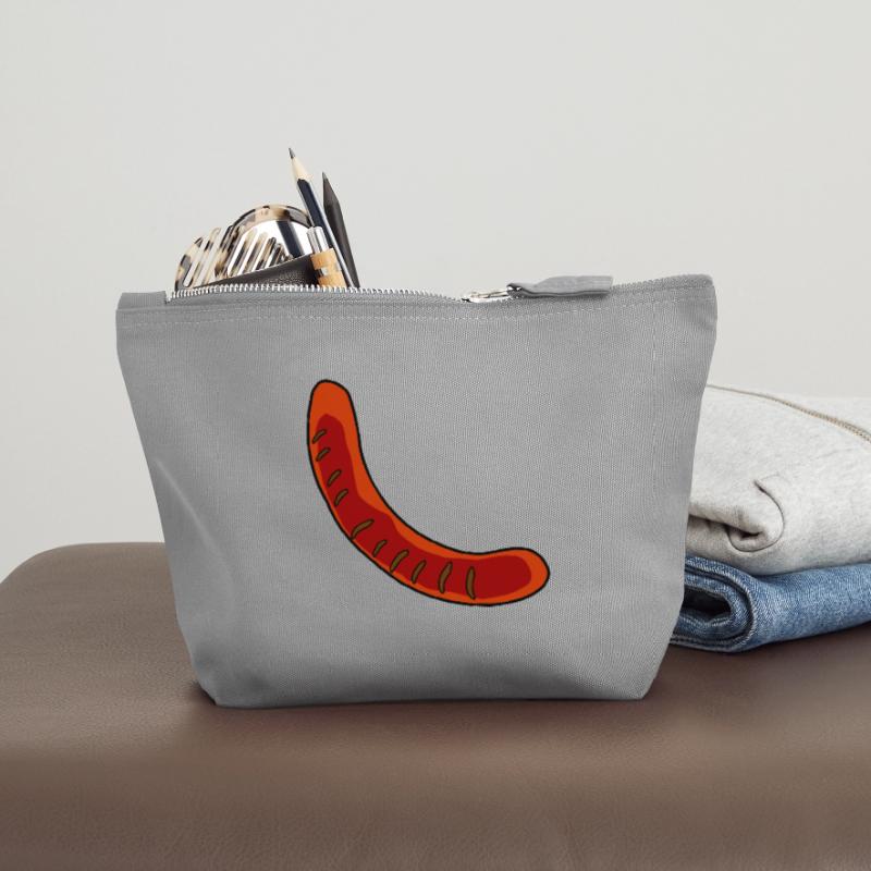 Wurst oder Bratwurst Canvas Reißverschluss-Täschchen (12 x 13 cm)