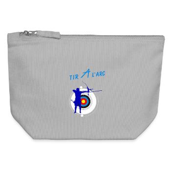 Archery - Canvas Zip Pouch 12 x 13 cm - sports grey - Front