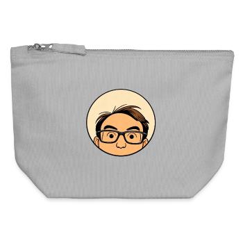 Felix does something - Canvas Zip Pouch 12 x 13 cm - sports grey - Front