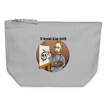 Vincent VanGoth - Canvas Zip Pouch 12 x 13 cm - sports grey - Front