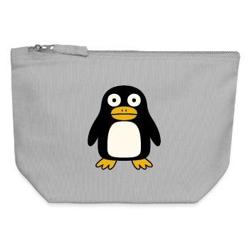 Ugly Penguin - Canvas Zip Pouch 12 x 13 cm - sports grey - Front