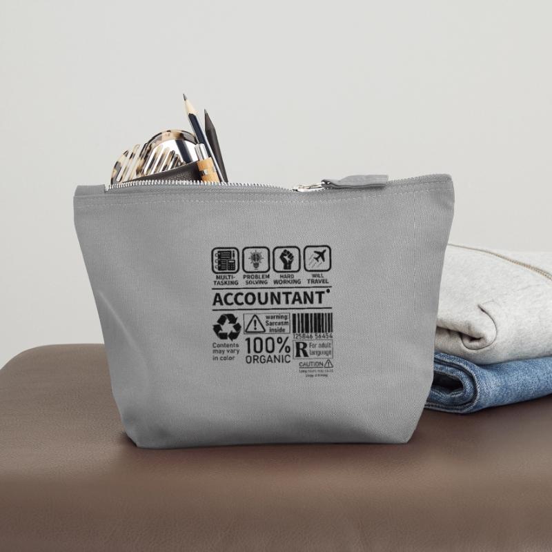 Accountant Multi Tasking Problem Solving Hard Work Canvas Reißverschluss-Täschchen (12 x 13 cm)