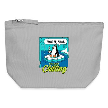 That's okay - Canvas Zip Pouch 12 x 13 cm - sports grey - Front
