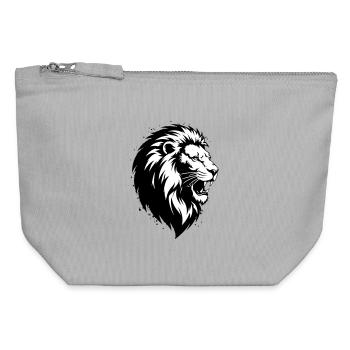 Mad Leon - Canvas Zip Pouch 12 x 13 cm - sports grey - Front