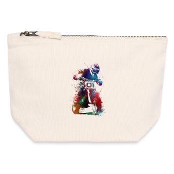 Motor Racing Sports Art #motor #sport - Canvas Zip Pouch 12 x 13 cm - nature - Front