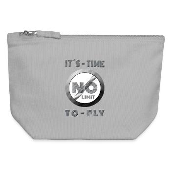 NO LIMIT kiting Gamer Extreme Sports Race Track - Canvas Zip Pouch 12 x 13 cm - sports grey - Front