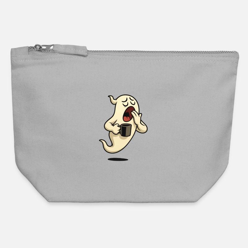 Tired mind. - Canvas Zip Pouch 12 x 13 cm - sports grey