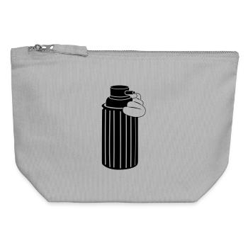 Shaving cream - Canvas Zip Pouch 12 x 13 cm - sports grey - Front