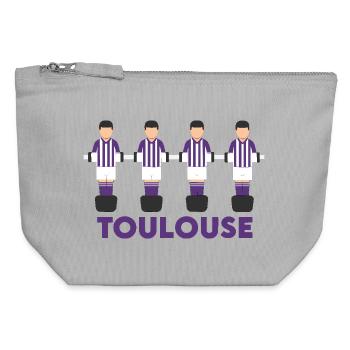 Toulouse - Canvas Zip Pouch 12 x 13 cm - sports grey - Front